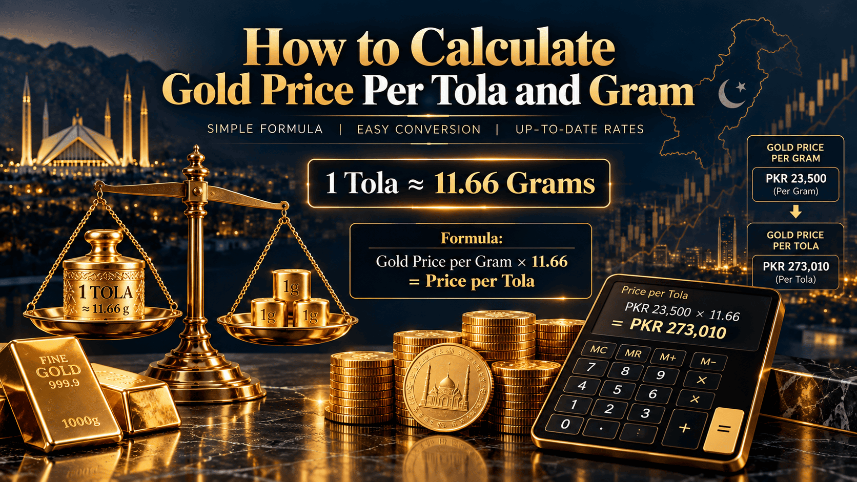 How to Calculate Gold Price Per Tola and Gram