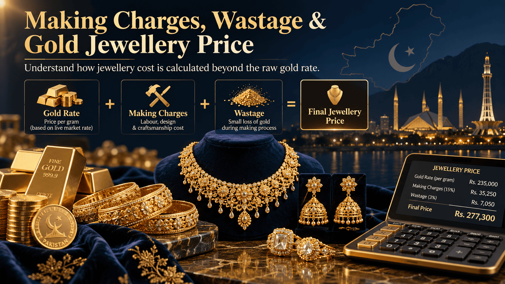 Making Charges, Wastage & Gold Jewellery Price