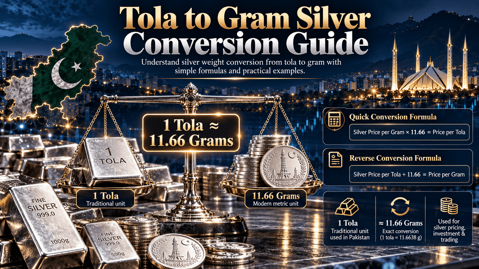 Tola to Gram Silver Conversion Guide