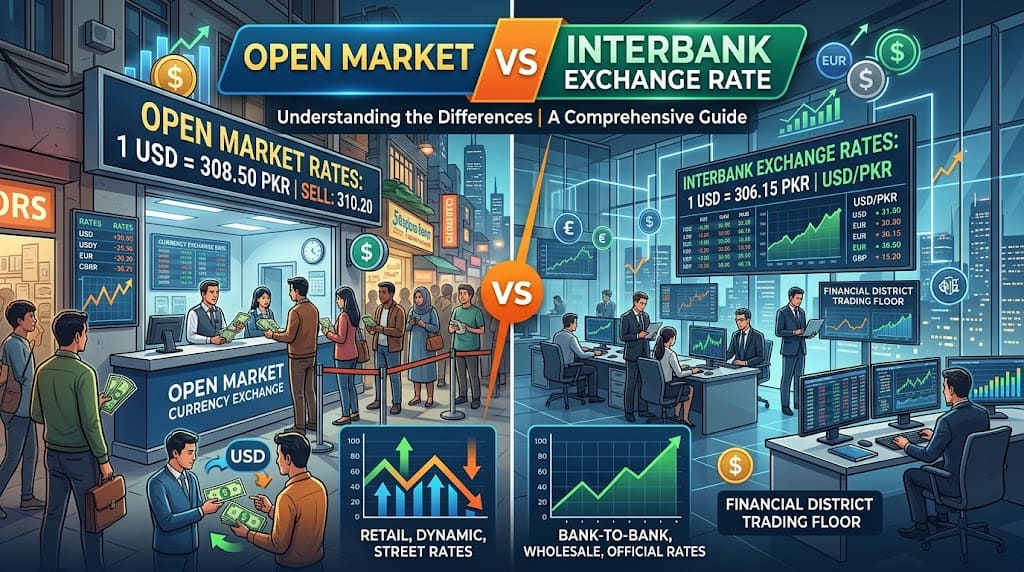 Open Market vs Interbank Exchange Rate