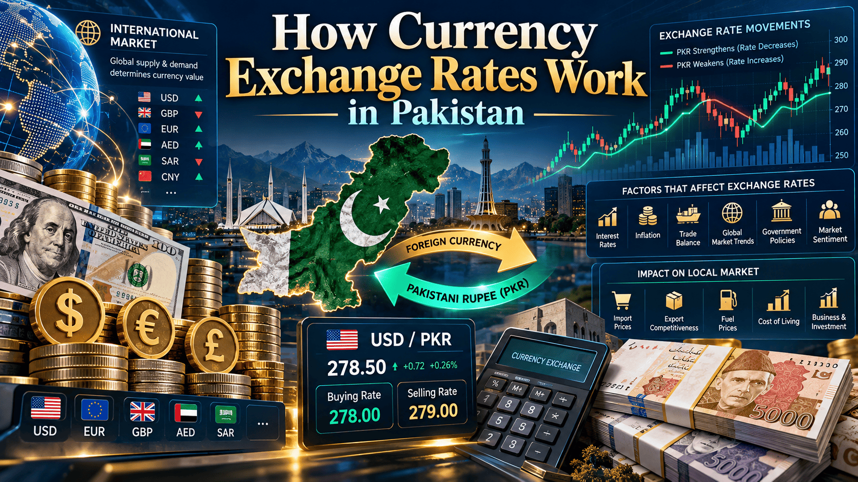 How Currency Exchange Rates Work in Pakistan