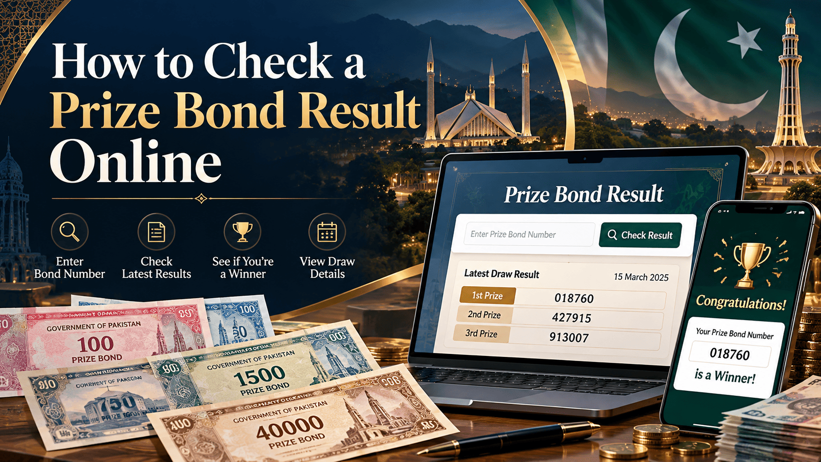 How to Check a Prize Bond Result Online